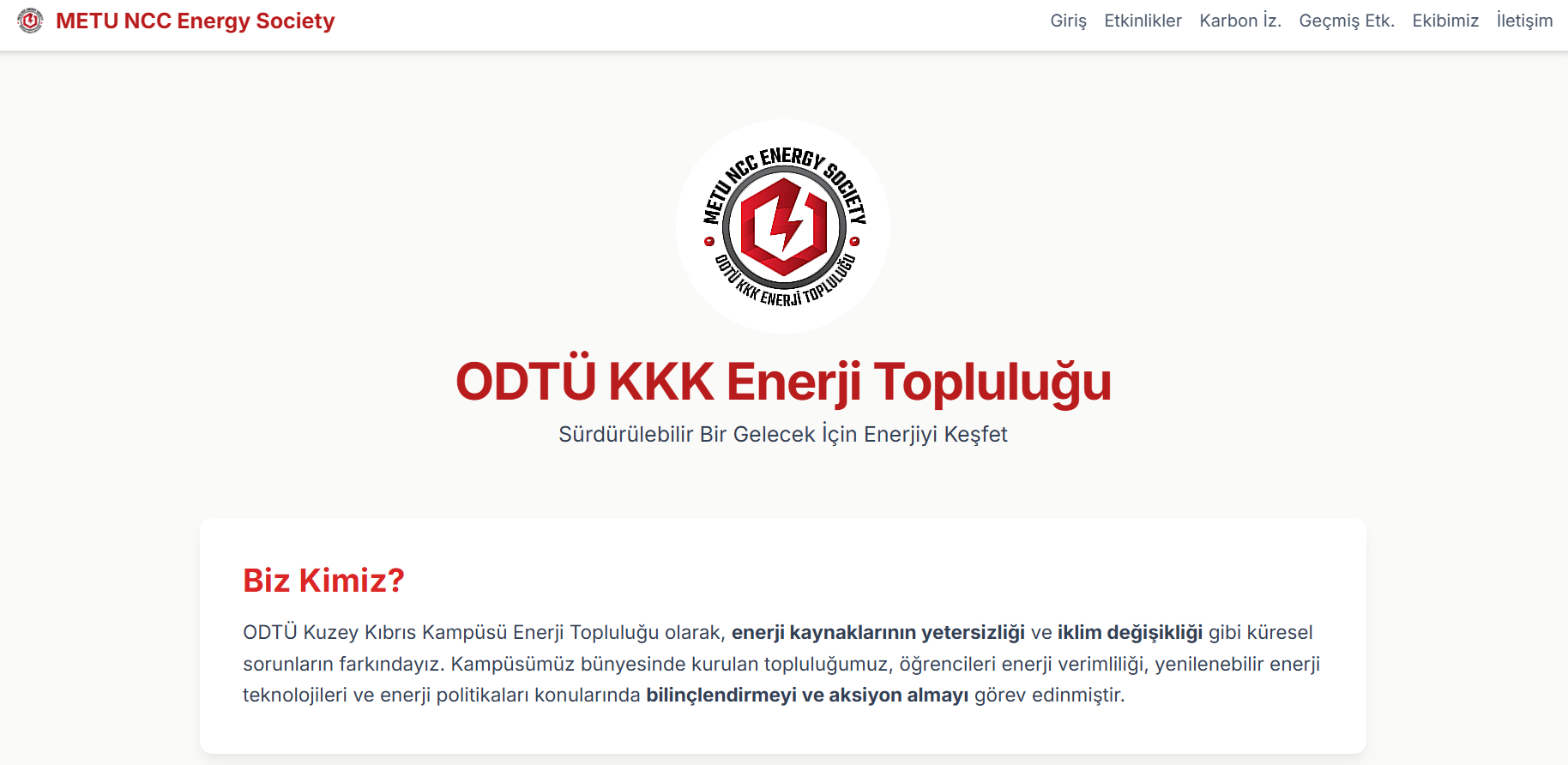 Enerji Topluluğu Web Sitesi