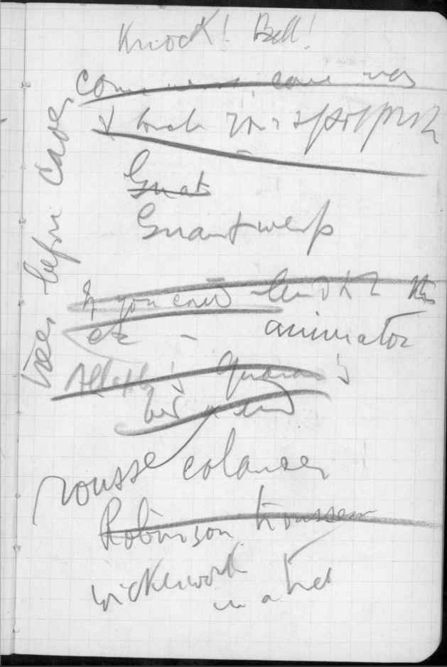 Page 9 of Joyce&apos;s &apos;Finnegans Wake&apos; Notebook VI.B.15