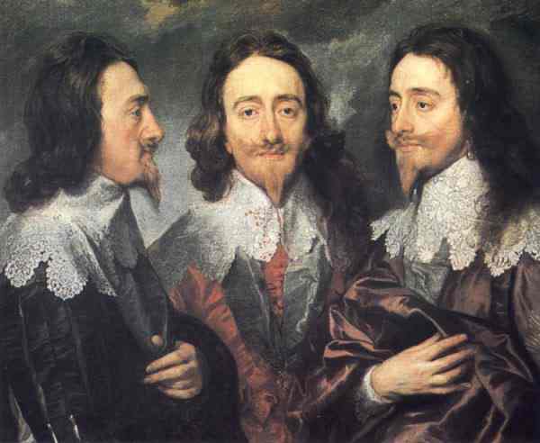 Anthony van Dyck.  Charles I, King of England, from Three Angles.